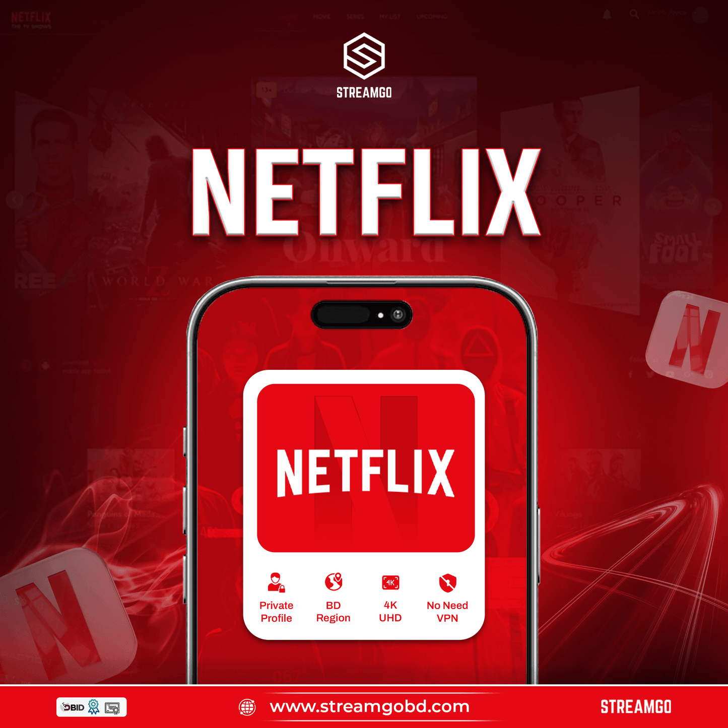 netflix subscription price in bd