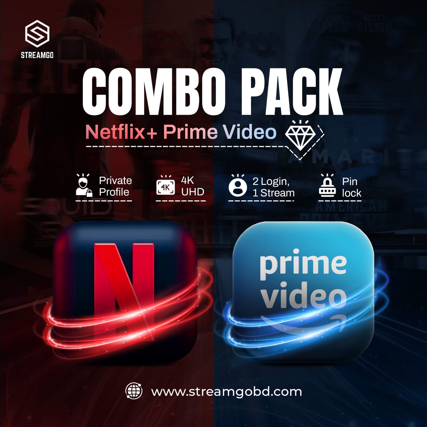 netflix prime video combo price in bangladesh